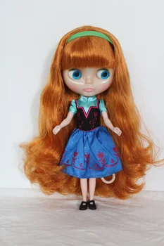 Güzel güzel Saçlı oyuncak kız 4 renk büyük gözler için ücretsiz Nakliye Şeffaf RBL-195T DİY Çıplak ailelere yönelik bebek doğum günü hediyesi