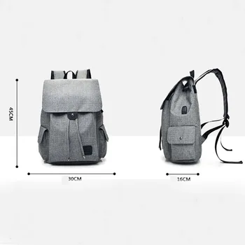 YENİ USB Şarj Erkek Laptop Sırt çantaları Seyahat Omuz Çantaları Gençler için Rahat Unisex Okul çantası Unisex Polyester sırt çantası