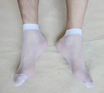 Ultra-ince Erkek çorap terlik ipek homme erkekler ince çorap 4 çift chaussettes için kısa çorap erkekler daha cool çorap mens