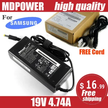 Samsung İçin MDPOWER NP370R4E NP370R5E NP532U3C NP520U4C Notebook dizüstü bilgisayar güç kaynağı AC adaptör şarj cihazı kablosu 19 V 4.7 A
