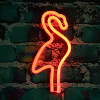 USB Neon Lamba Tatil Işık Flamingo/Kaktüs/Ay/Bulut Şarj Gece Lambası Ev Festival Düğün süslemeleri LED