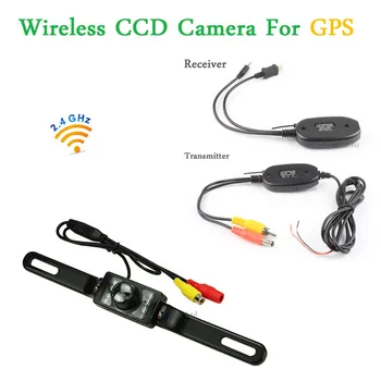 Gps ccd Araba dikiz Yedekleme Kamera Ir Kızılötesi Gece Görüş Kamera Verici ve Alıcı 2.4 G Kablosuz Modülü Sensör