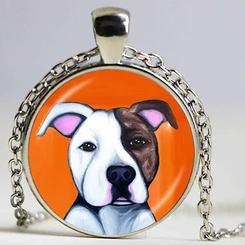 Hayvan sever Aksesuarlar için Pit Bull Köpek Kolye Amerikan Pitbull Terrier Evcil Köpek Kurtarma Bulldog Kolye Takı
