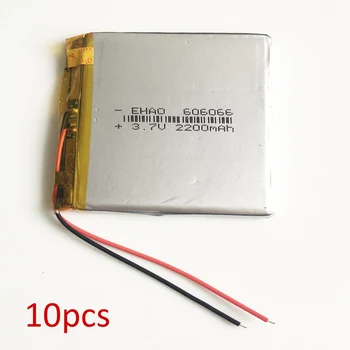 GPS İçin toptan 10 adet 3.7 V 2200mAh 606066 Lityum Polimer LiPo Şarj Edilebilir Pil cep telefonu PAD ORTA DVD Güç banka, PSP