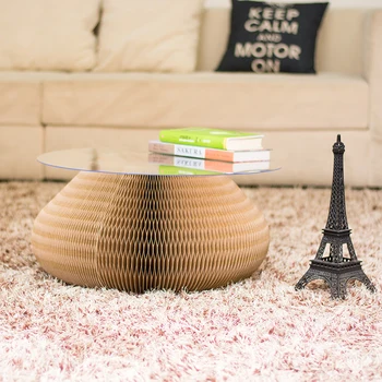 Oturma odası sehpa katlanır tabure yaratıcı Avrupa tarzı basit Çevre Koruma kağıt mobilya