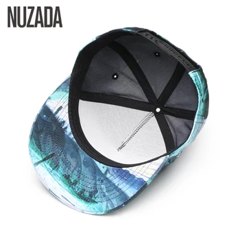 Marka NUZADA 3D Baskı Erkek Kadın Çift Beyzbol Şapkası Yaratıcı Tasarım Hip Hop Kapaklar Pamuk Snapback Şapka Ayarlanabilir Kemik