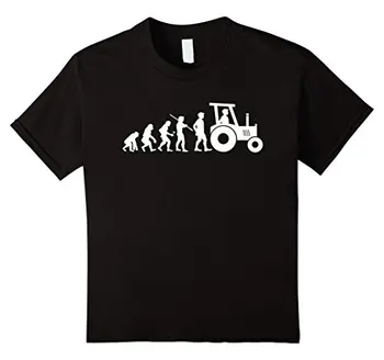 2018 evrim Tarım Komik T-shirt Çiftlik Hediye Çiftçi Tarım Yeni Erkekler Komik Casual T-Shirt Erkek Kısa Kollu Desen