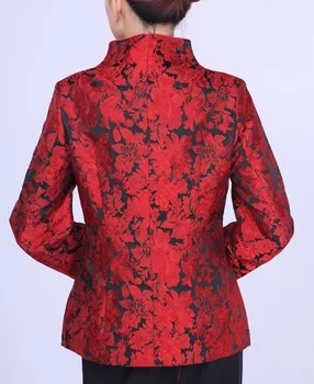 Kırmızı Ücretsiz kargo moda Çin geleneği Boyutu Giyim ceket ceket kadın: S M L XL XXL XXXL NJ29