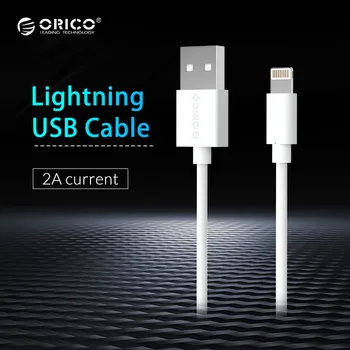 İPhone Lightning iPhone 7 x 8 Beyaz 1m USB Kablosu Sync Şarj Kablosu USB için ORİCO Premium USB Kablosu