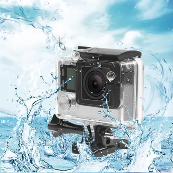 GoPro Hero için Koruyucu Kamera Montaj Aksesuarları 3+/Sualtı 30m su Geçirmez Gövde Bağlama kılıfı Konut 4