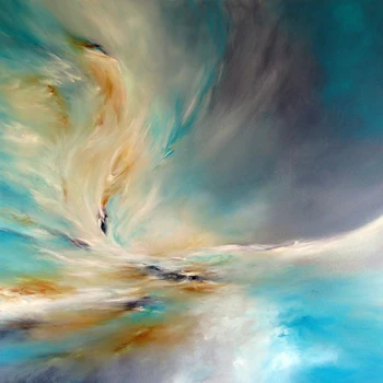 Sıcak Satış Yüksek Kaliteli boyalı Soyut Peyzaj Dekoratif Boyama Tuval Canvas Yandan Soyut Gökyüzü yağlı Boya el Yapımı