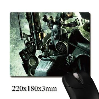 T-Fallout basılı Ağır dokuma anti CG Zırh 45 Güç-220x180x3mm kauçuk pad office mouse pad Coaster Parti iyilik hediye kayma