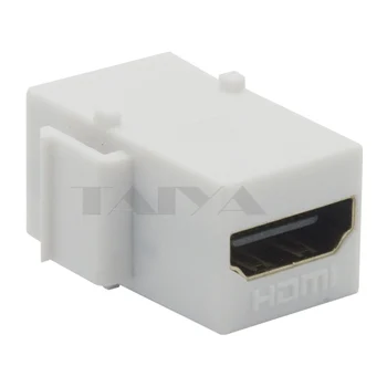 Beyaz renk ile keystone HDMI bağlantısı ve 180 derece
