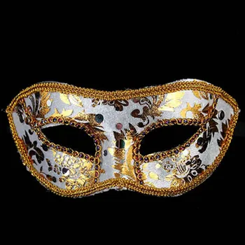 Yetişkin Erkekler Venedik Dantel Payet Göz Maskesi Maskeli Kostüm Partisi Prens Maskeler Noel, Yeni Yıl