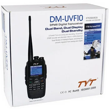 Orijinal GPS Fonksiyonu Çift Frekans VHF UHF TYT DPMR DM-UVF10 Dijital İki Yönlü Telsiz