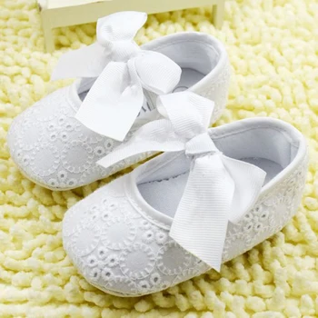 Ilmek Ayakkabı Kız Bebek Dantel Bebek Prewalker Anti-Ayakkabı Basit Bebek İlk Walkers Kayma