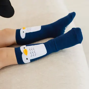 Sevimli Bebek Bebek Pamuk Bacak Isıtıcıları Bacaklar Diz Çorap, Yüksek Pedi Çocuk 0-4Y Bot