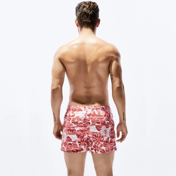 2018 Marka Plaj şort Eşofman Kurulu Şort Erkek Mayo Arasında Bain De Hızlı sörf SEKSİ Çiçek pantolon Kurutma Mens