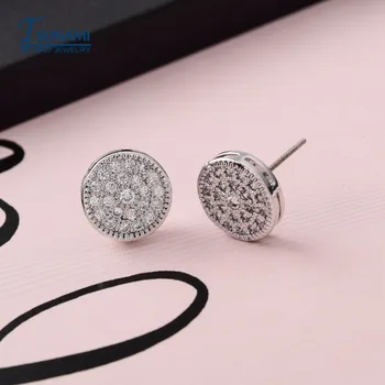 081 kadın iletişim mücevher ER her türlü Zirkon küpe yeni moda Güney Kore yuvarlak minyatür set Uygun-