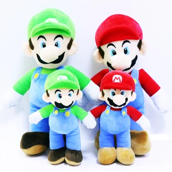 Hediye için Süper Mario Kardeşler Mario Peluş Bebek Oyuncak Bebek Yastık Çocuk Oyuncağı