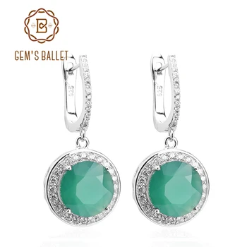 Mücevher Bale Doğal Yeşil Akik 925 saf Gümüş Yuvarlak Taşlar Kadın Moda Güzel Takı Aksesuar Yüzük