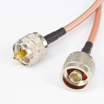 WİFİ Anten Kablosu N tipi Erkek Fiş RG142 15cm Erkek PL259 Konnektör Düşük Kayıp,50 cm,100 cm,cm UHF