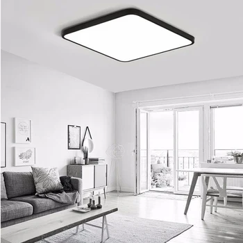 Salon modern tavan oturma odası Tavan Aydınlatma ultra-ince LED Kare tavan ışık Paneli Lambası yüksek 5cm lamba