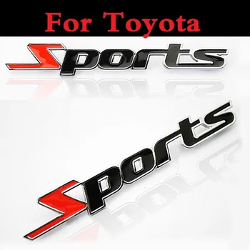 Toyota Mark II Mark X Mirai MAİL BAY İçin otomatik Spor Kelime Harf 3D Krom Metal Şekillendirme Araba Sticker-S Opa Passo Platz Premio
