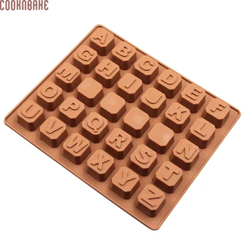 Çikolatalı Dondurma için COOKNBAKE DİY Silikon Kalıp mektupları Alan Tasarım Dekorasyon Pasta Küp