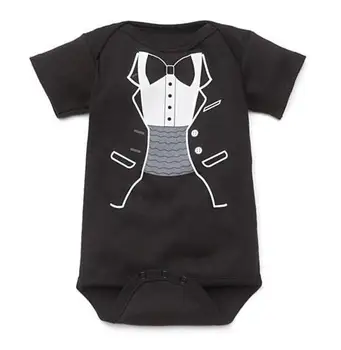 Hooyi Bebek Badi Bebek Kıyafetleri Bebek Smokin body bebe Bebek Çocuk Giyim yeni Doğan Tulum Kostüm