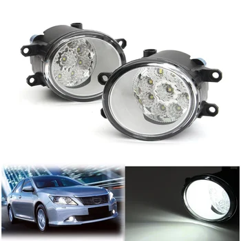 1 Çift Sol Ve Sağ 9 Toyota/Corolla/Camry/Yaris/Hangi/RAV4 Gündüz Çalışan Işık İçin Ön Sürüş Sis Işık Lambası LED