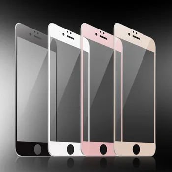 9 H Tam Kapak iPhone 6 6 7 Plus 4.7 inç Koruyucu Cam Film Cam Temperlenmiş 5 5S SE Telefon kılıfı Ekran Koruyucu Sertleştirilmiş