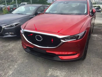 Mazda K 5 K için 2018 ABS Krom 1 adet Ön Izgara Kaput, Motor Kapağı Döşeme-5 K 5 2017 2018 Araba Aksesuarları Şekillendirme