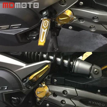 Motosiklet Arka Yolcu ayak dayama Ayak KYMCO AK550 AK 550 2017 Kırmızı Siyah altın titanyum Arka Ayak dayama Pedalları Mandal mandal