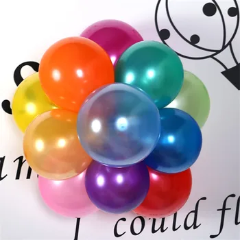 Pembe Balon/çok 10İnch İnci Lateks Balonlar Şişme Düğün Dekorasyon Hava Topu Çocuklara Doğum günü Partisi Balonlar Malzemeleri 10 adet