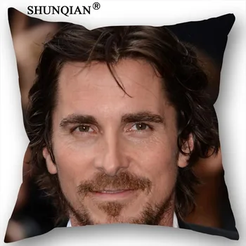 Yeni Varış Christian Bale Yastık Kılıfı Düğün Dekoratif Yastık Kılıfı 18-315 Yastık Kılıfı Hediye Özelleştirmek