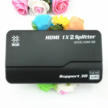 HDTV PS3 XBOX EP programı İçin 1080P 3D Mini 2 Port HDMI Splitter Değiştirici 2'de 1x2 1 HDMI Dağıtıcı Splitter kaliteli