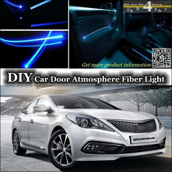 Hyundai Grandeur Azera iç Ortam Işığı Kapıdan İçeri Atmosfer Fiber Optik Bant Işıkları Ayarlama Paneli aydınlatma Tamir için