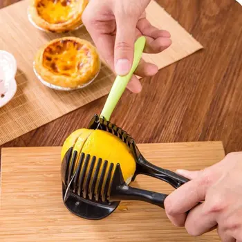 Mutfak gadget Limon Domates Patates Dilimleyici çok İşlevli Yumurta Yemek Klip Zeki Soğan Kesici Mutfak Pişirme Aksesuarlar Salata