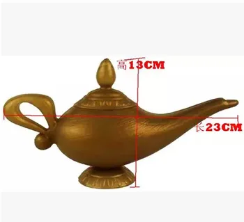 Bookrack Fotoğraf İçin Klasik Masal Kodları Sihirli Lamba Çaydanlık Lamba Cini Vintage Avrupa Tarzı Ev Dekorasyonu Sahne