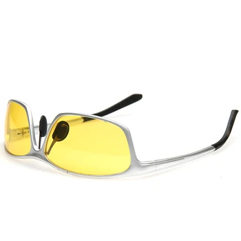 Anti-yansıtıcı, Anti-Parlama Moda Erkek güneş Gözlüğü Hd Gece Görüş Polarize UV400 Koruma Klasik Gece Gözlüğü 3179 Gözlük