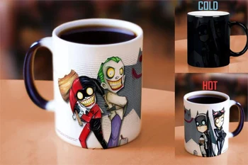 Arkadaşlarınız için Dark Knight Joker batman bardak ve Kupalar, renk değiştiren sihirli kupa Renk Değiştiren Kupa kahve, çay kupa en iyi hediye