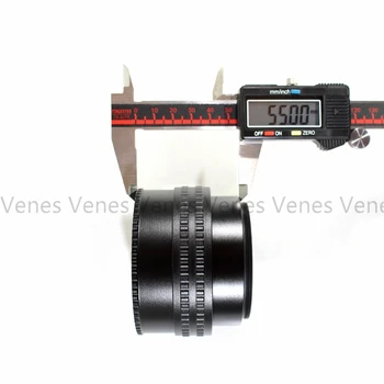 25 M42 Lens Ayarlanabilir Odaklama Karbon Makro Tüp Adaptörü-55 mm/12 mm/15-26.5 m + Lens Adaptörü M42 /C Mount Lens için kamera NEX