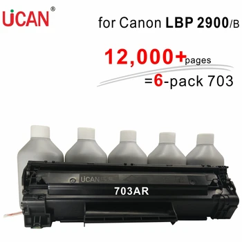 Canon LBP2900 ARS ARS 2900-2900 LBP2900B kartuş 303 703 UCAN Hiçbir atık Büyük kapasiteli Doldurulabilir Toner Kartuşları toz