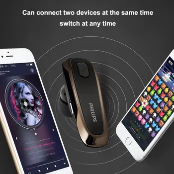 İphone 4.0 için Gürültü Azaltma Fonksiyonu Bluetooth Lityum Pil ile Philips SHB1700 Bluetooth Kulaklık 8/8Plus Resmi Test