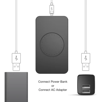 Haweel Kablosuz Samsung iPhone 5 V 1A Kablosuz Şarj Cihazı Pad için 3 Bobinler ile Diğer Qi Qİ Pad Şarj Şarj Cihazı