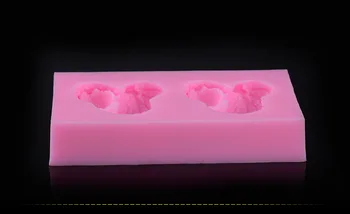 Ücretsiz ve Hızlı Kargo Fıstık Silikon Kek Kalıbı Şeker 3D Fondan Kek Dekorasyon Araçları Sabun D296 Kalıp Hamur Şeklinde
