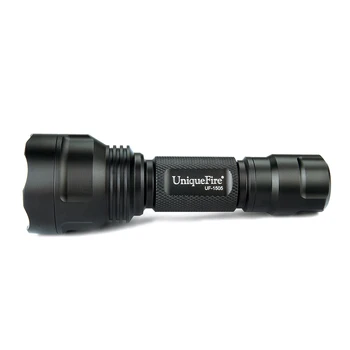 Uniquefire 1505 850NM IR Kamp Avcılık İçin el Feneri Kızılötesi 38 mm Konveks Lens Meşale Gece Görüş Lampe+Şarj Cihazı Led