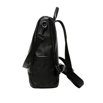 Kızlar Kadınlar PU Deri okul çantası Kadın Sırt çantası için 2018 Yeni Varış Sırt çantası Kadın Bagpack Preppy Siyah Okul Çantaları Stili