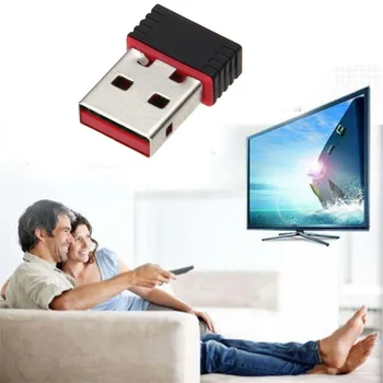 Mini PC WiFi adaptör 150M USB WiFi anten Kablosuz Bilgisayar Ağ Kartı 802.11 n/g/b LAN+Anten wi-fi adaptörler wi-fi anten